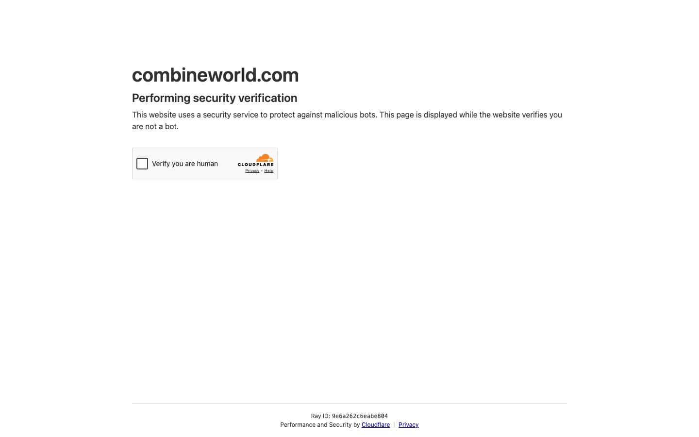 Combine World E-commerce screenshot