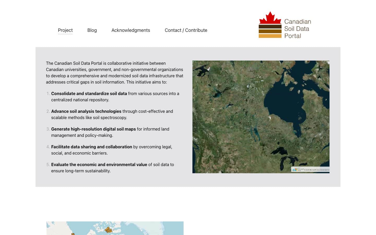 Canadian National Soil Database screenshot